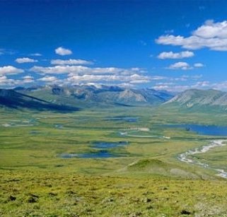 Noatak river area in Alaska