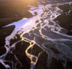 Alaskas Colville River is frozen much of the year